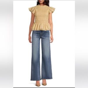 NWT🌷7 For All Mankind Ultra High Rise Jo Slim Illusion Wide Leg Jeans